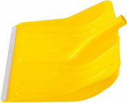 Лопата  Сибртех для уборки снега пластиковая, желтая, 420х425 мм, без черенка 61616