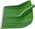 Лопата  Сибртех для уборки снега пластиковая, зеленая, 420х425 мм, без черенка 61619